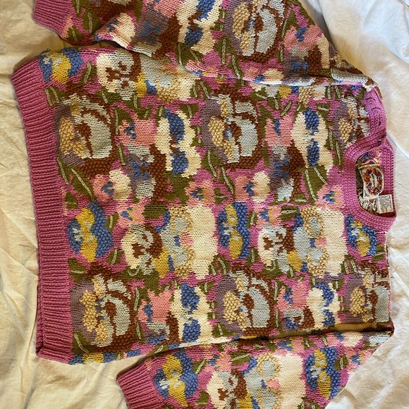 Pastel cotton sweater vintage 80’s - Picture 4 of 5